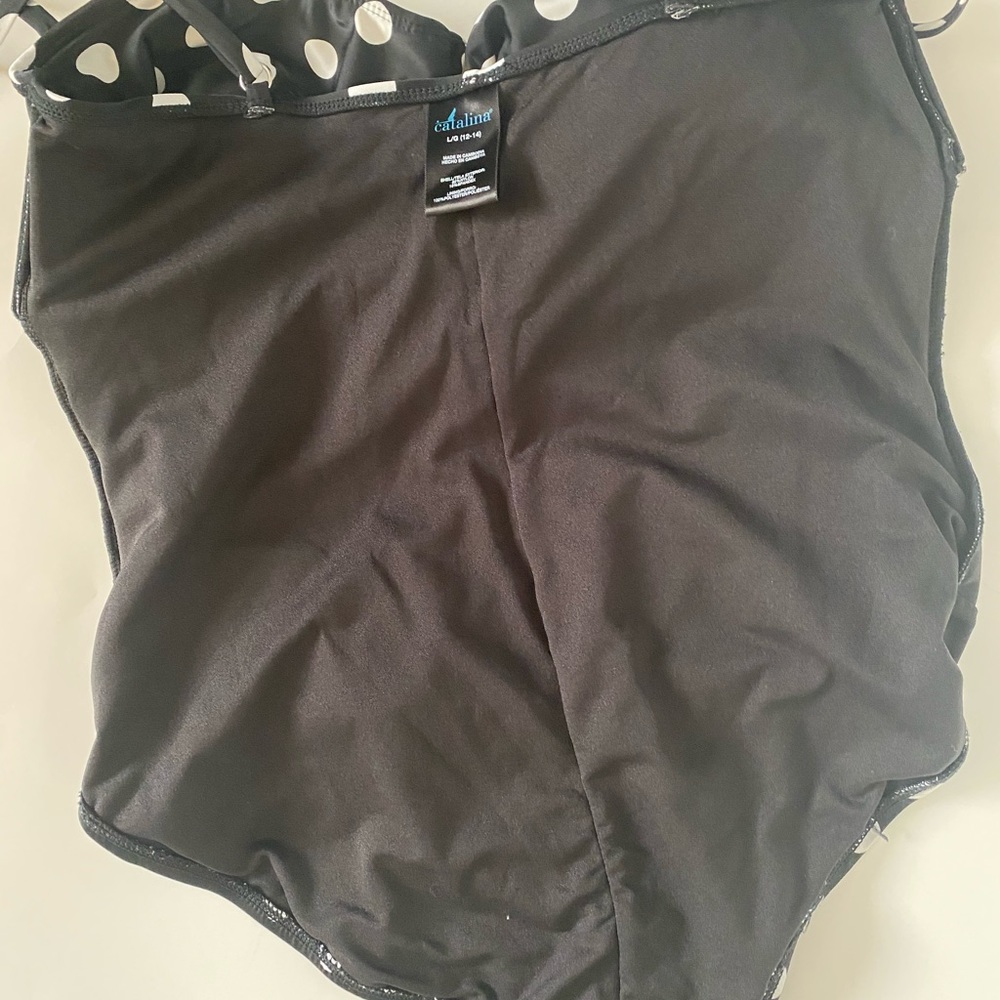 Women’s Large Polka Dot One Piece Swimsuit - Picture 4 of 5